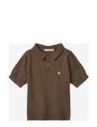 Favo Ss Polo Fliink Brown