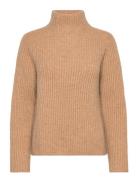 Mmthyra Highneck Knit MOS MOSH Beige