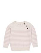 Merino Classic Striped Pullover Copenhagen Colors Beige