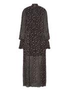 Crinkled Strap Tie Dress ROTATE Birger Christensen Black