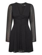 Long Sleeve Mini Dress ROTATE Birger Christensen Black