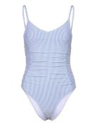 Striba Gathered Bea Swimsuit Becksöndergaard Blue