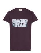 Single Organic Tuvina Tee Mads Nørgaard Burgundy