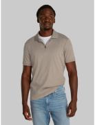 Smooth Cotton Welt Zip Polo Calvin Klein