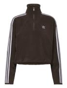 Polar Fleece Half Zip Loose Adidas Originals Brown