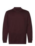 Long Sleeve Mock Neck Tee Adidas Originals Brown