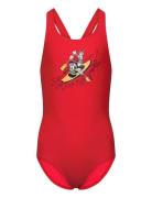 Adidas Disney Mickey & Friends Swim Suit Adidas Sportswear Red