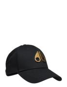 Gold Logo Icon Cap Moose Knuckles Black