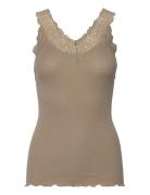 Rwbernadine Organic Cotton Sl Lace Rosemunde Khaki