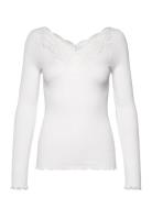 Rwbeatha Ls Regular T-Shirt Rosemunde White