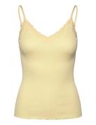 Rwbeatha Sl Regular Singlet Top Rosemunde Yellow