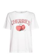 Cc Heart Cherries T-Shirt - Mid Sleeve Coster Copenhagen White