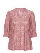 Cuolu Ss Blouse Culture Pink