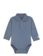 Body Ls W. Collar Fixoni Blue