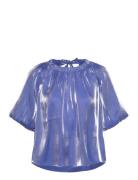 Dante6-Simo Shimmer Back Detail Top Dante6 Blue