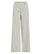 Objlisa Wide Pant Aop Noos Object Cream