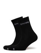 Regular Cut Sock 2-Pack W Exani Black