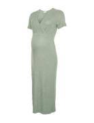 Mltrinity Tess Ss Jrs Midi Dress 2F Noos Mamalicious Green