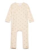 Tnsbnova L_S Wrap Jumpsuit The New Cream