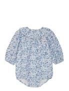 Body Ls Aop W. Lining Minymo Blue