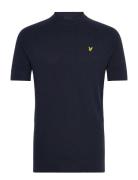 Linen Blend Knitted T-Shirt Lyle & Scott Navy