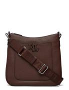 Pebbled Leather Large Cameryn Crossbody Lauren Ralph Lauren Brown