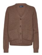 Wool-Cashmere V-Neck Cardigan Polo Ralph Lauren Brown