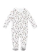 Polo Bear Cotton Footed Coverall Ralph Lauren Baby White