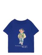 Polo Bear Cotton Jersey Tee Ralph Lauren Kids Blue