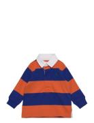 Striped Cotton Jersey Rugby Shirt Ralph Lauren Baby Blue