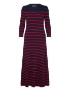 Striped Waffle-Knit Dress Polo Ralph Lauren Navy