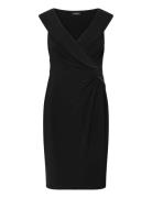 Jersey Off-The-Shoulder Cocktail Dress Lauren Ralph Lauren Black