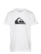 Ev Comp Logo Ss Yth Quiksilver White