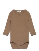 Nbfthoro Hif Ls Slim Body Lil Lil'Atelier Brown