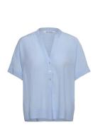 Srbailey Ss Blouse Soft Rebels Blue