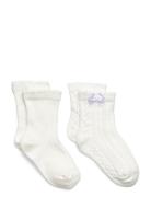 Knitted Socks Pair 2 United Colors Of Benetton White