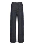 High-Rise Wideleg Rinse-Wash Jeans Mango Navy