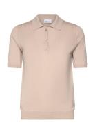 Fine Knit Polo Davida Cashmere Beige