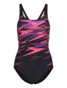 Womens Hyperboom Placement Muscleback Speedo Purple