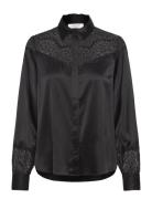 Rwjade Ls Lace Shirt Rosemunde Black