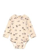 Body L/S Printed Petit Piao Beige