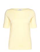 Rwnanna 2/4 Boatneck T-Shirt Rosemunde Yellow