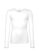 Rkbalta Modal Ls Lace T-Shirt Rosemunde Kids White