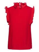 Top With Ruffles Coster Copenhagen Red