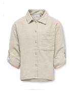 Kogthyra Life L/S Shirt Wvn Kids Only Beige