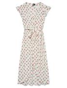 Vmpage S/L Long Wrap Dress Wvn Ga Vero Moda Patterned