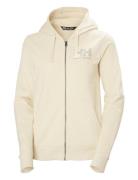 W Hh Logo Full Zip Hoodie 2.0 Helly Hansen Cream