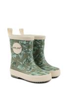 Gumboots? Aop Pom Pom Green