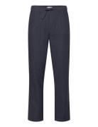 Linen Blend Herringb Pants Lindbergh Navy