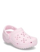 Classic Floral Cut Out Clog K Crocs Pink